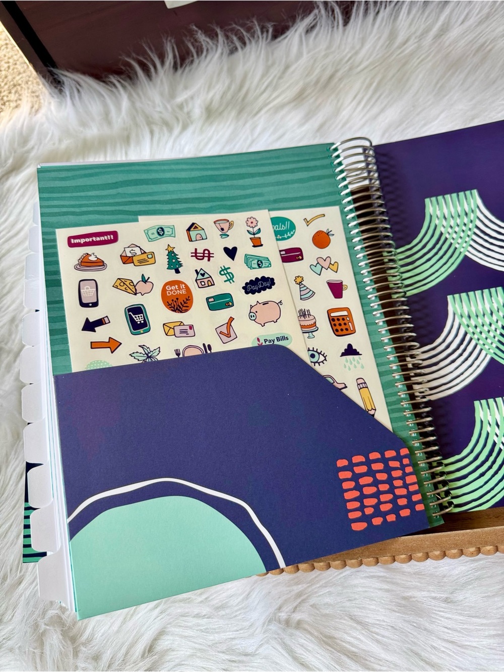 The Budget Mom Budget By Paycheck Workbook Spiral Planner With Stickers - Picture 10 of 13